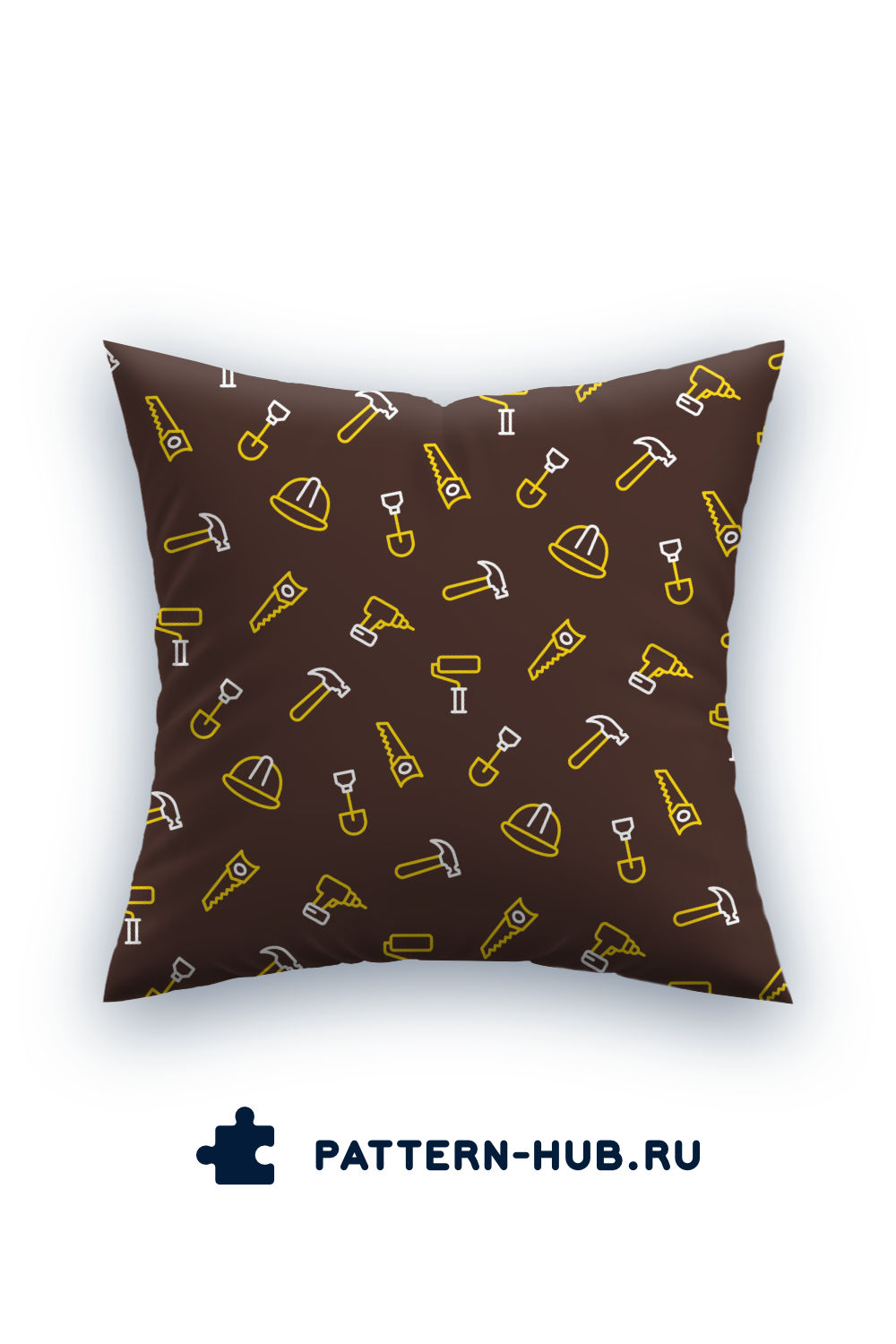 Pillow With Construction Icons