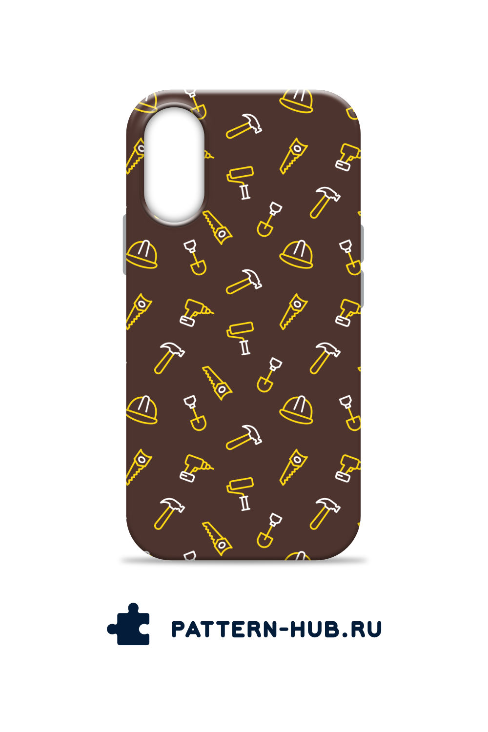 Phone Case With Construction Icons