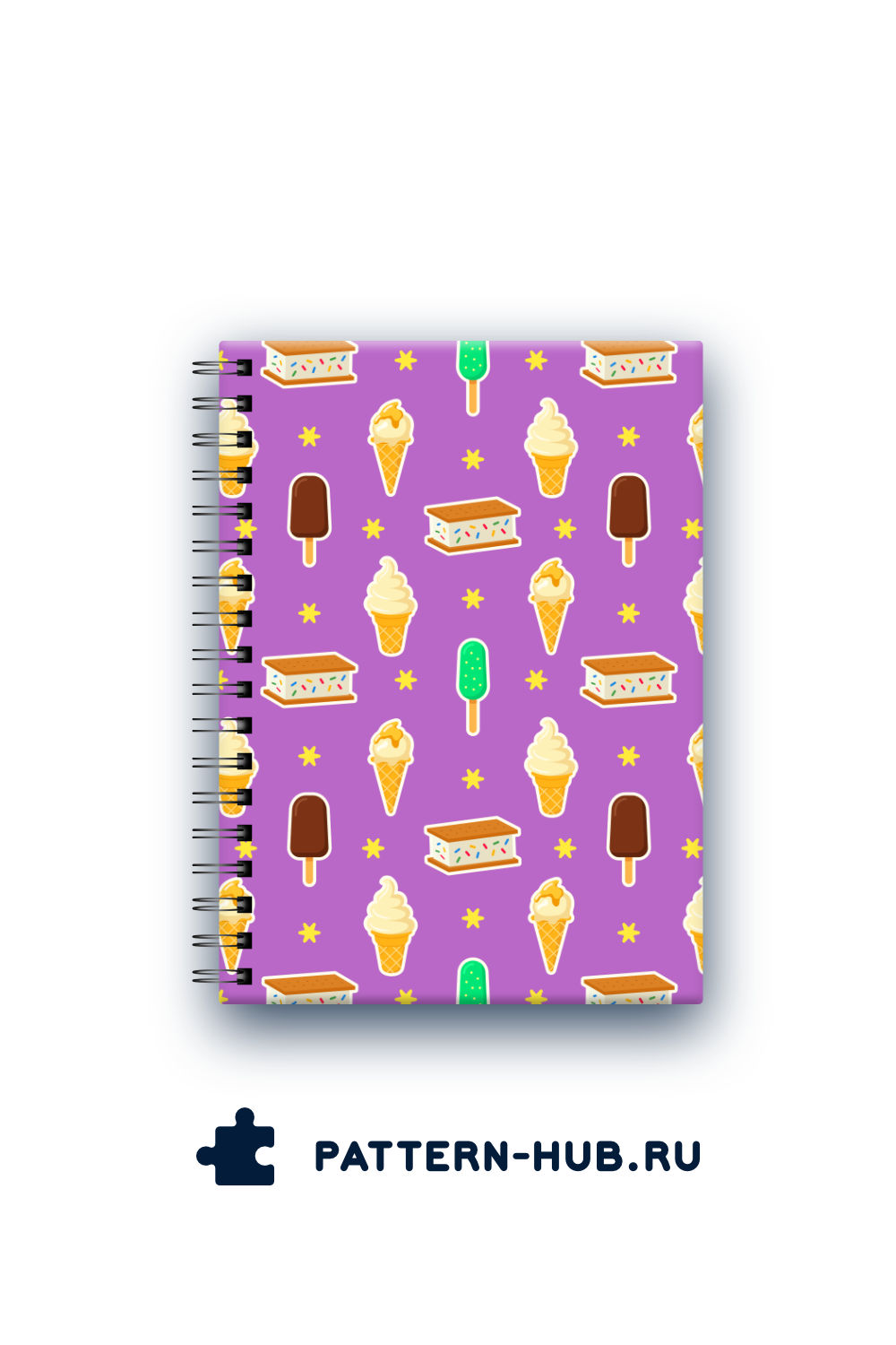Notebook With Five Types Of Ice Cream