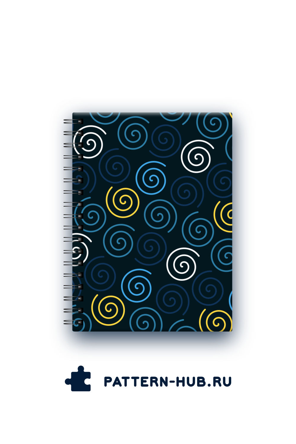 Notebook With Multicolored Spirals