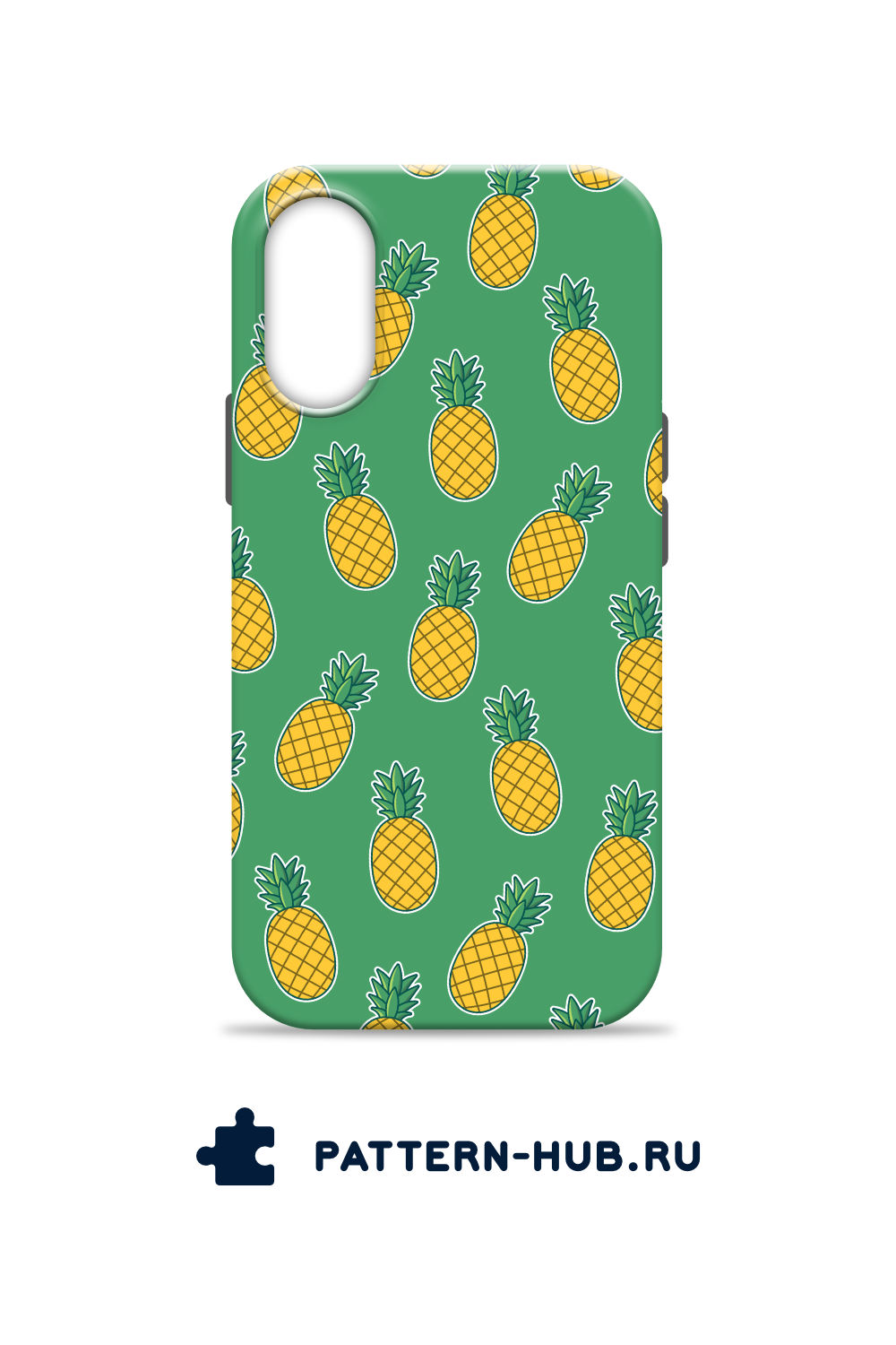 Phone Case With Pineapple Pattern