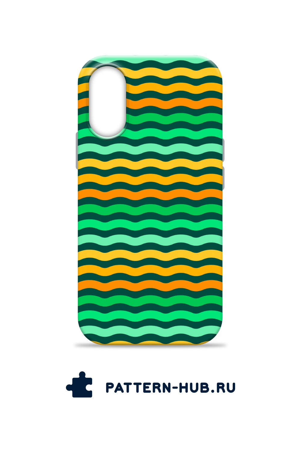 Phone Case With Colorful Waves
