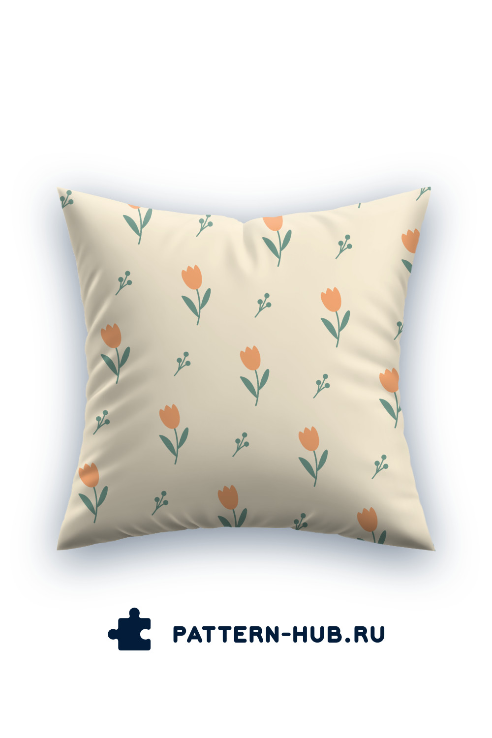Pillow With Tulips